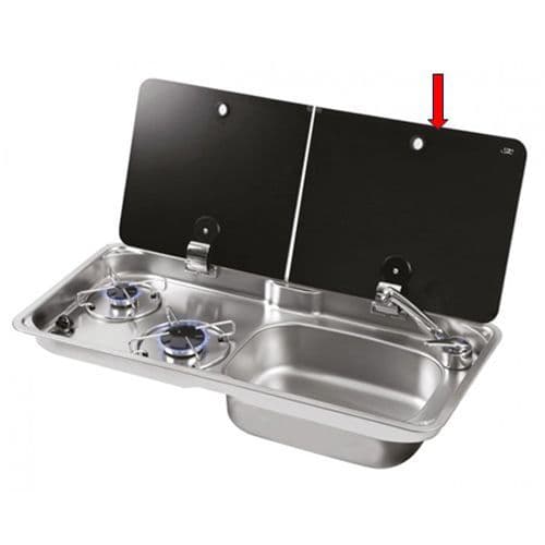 3000448 RH(Sink) Glass Lid - Can FL1765