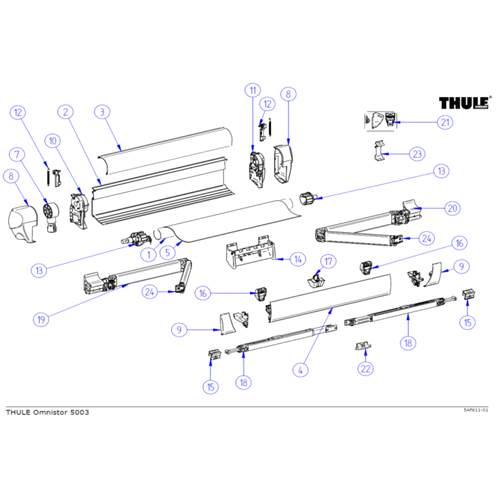 5003 Awning Spare Parts