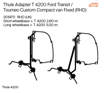 Adapter 4200 Ford Transit Custom MK1 - Various