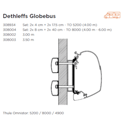 Awning Adaptor Dethleffs Globebus