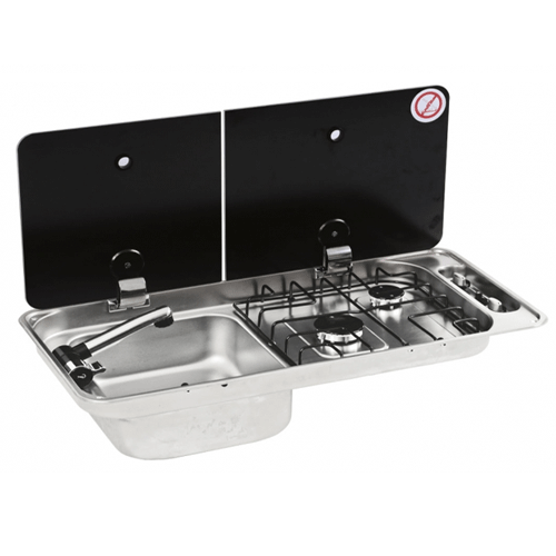 FL1402 2 Burner Combi Unit LH Sink