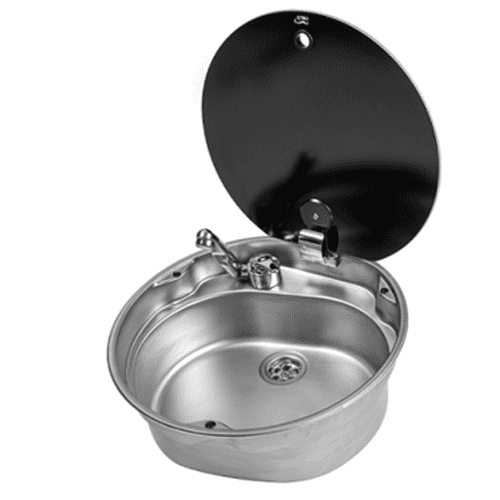 LR1770 Round Sink C/W Glass Lid