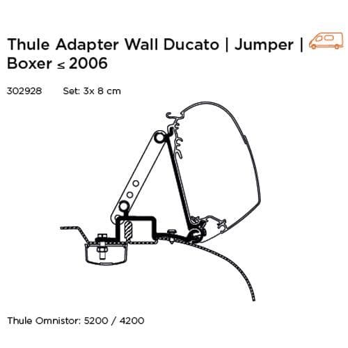 Thule Adapter Ducato <2006 - Wall Awning
