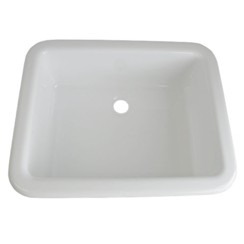 Wash Bowl Mini Rectangular White