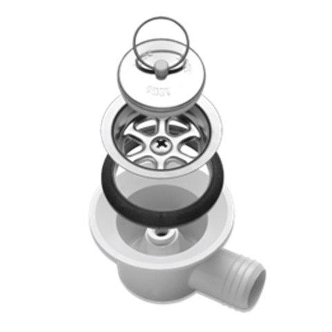 20MM Angled Waste Fitting AC540
