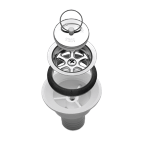 25MM Straight Waste Fitting AC535