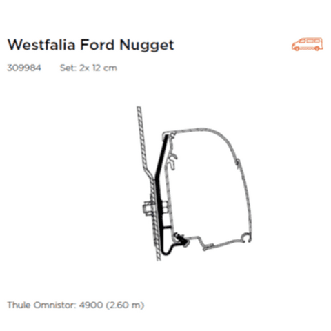 4900 Awning Adaptor For Westfalia Ford Nugget