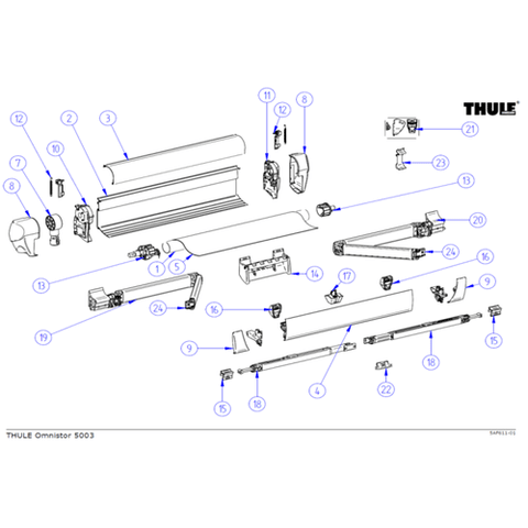 5003 Awning Spare Parts