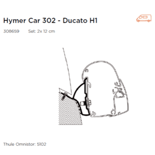 5102 Awning Adaptor Hymer Car