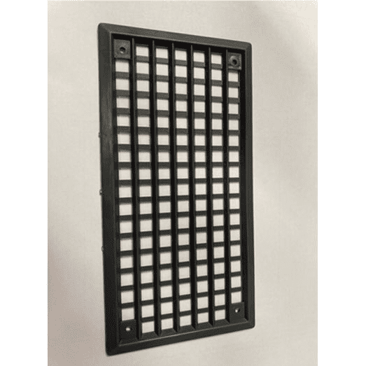 6"X3" Grey Plastic Mesh Vent