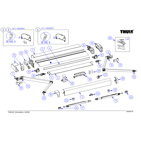 6200 Awning Spare Parts
