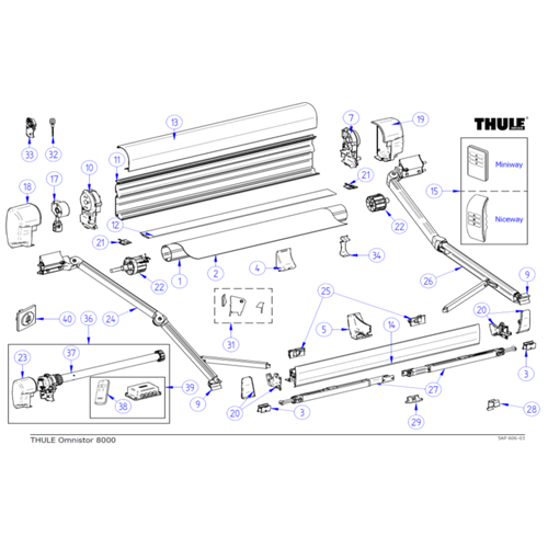 8000 Awning Spare Parts