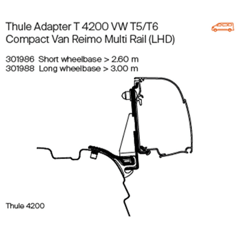 Adapter For L/H Drive T5/T6 With Combi Rail - Various