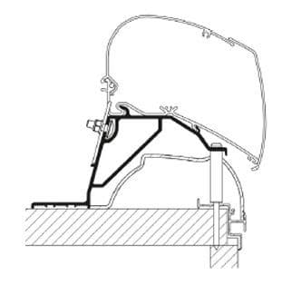 Adapter Roof - Hobby Caravan 2014>