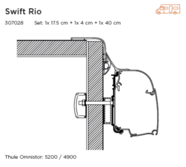 Adapter Swift Rio & Escape/Select Compact
