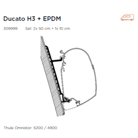 Adaptor Set For Ducato H3 High Roof