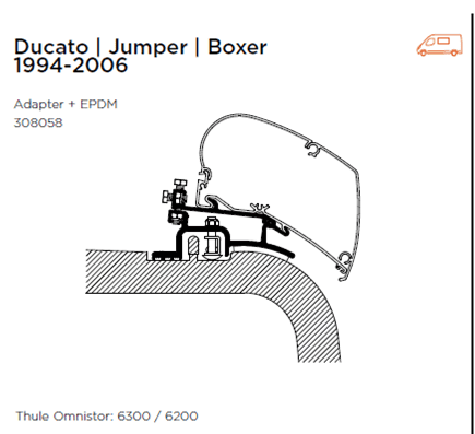 Adaptor Set For Ducato l Boxer l Relay 1994-2006