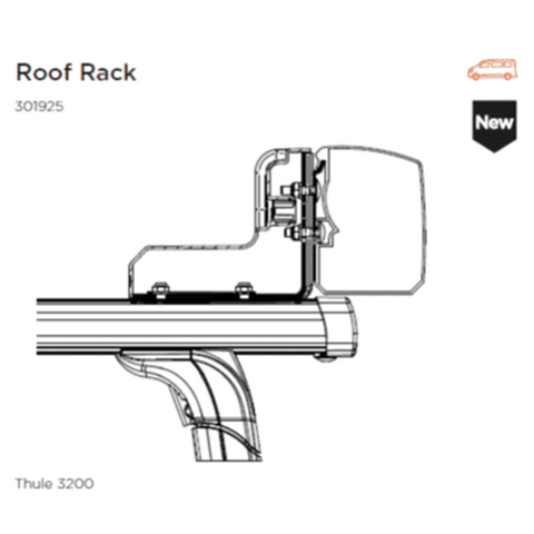 Adaptor T 3200 Roof Rack