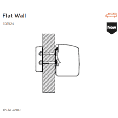 Adaptor T300 Flat Wall