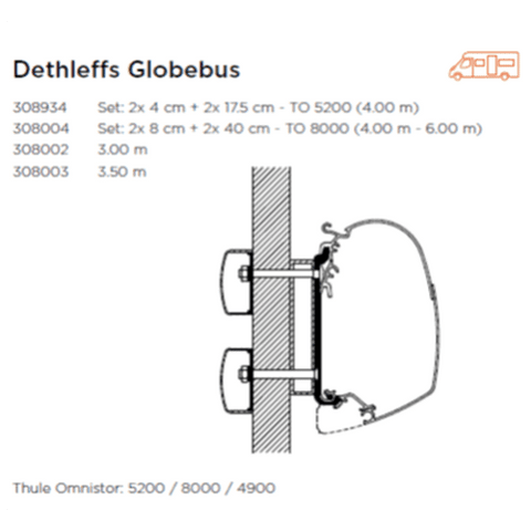 Awning Adaptor Dethleffs Globebus