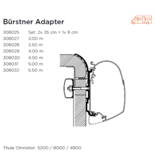 Awning Adaptor For Burstner