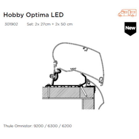 Awning Adaptor For Hobby Optima Deluxe/Premium