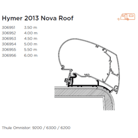 Awning Adaptor For Hymer 2013 Nova