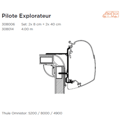 Awning Adaptor For Pilote Explorateur
