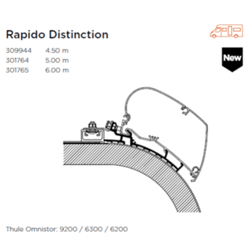 Awning Adaptor For Rapido Distinction