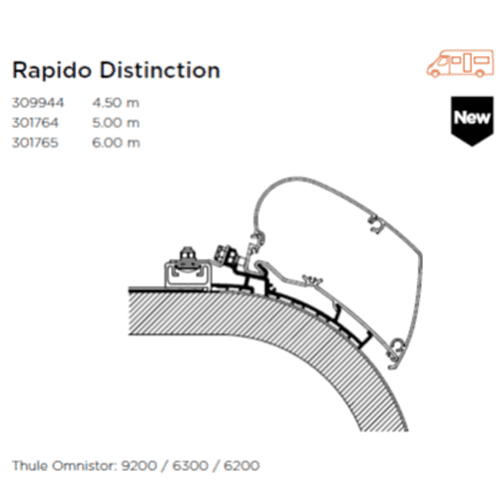Awning Adaptor For Rapido Distinction
