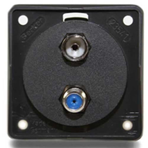 Berker TV Aerial & Sat Socket