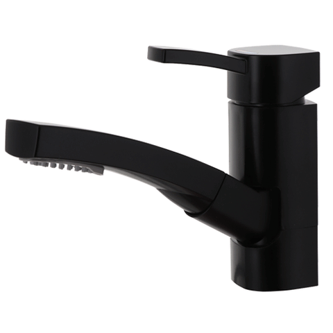 Black Capri Mixer Tap With Pull Out Shower Head