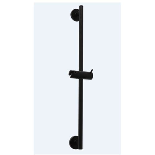 Black Stilo Shower Rail 600MM X 18MM Dia