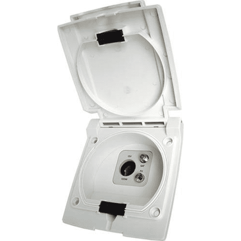 Bullfinch Satellite /TV/12V Outlet White