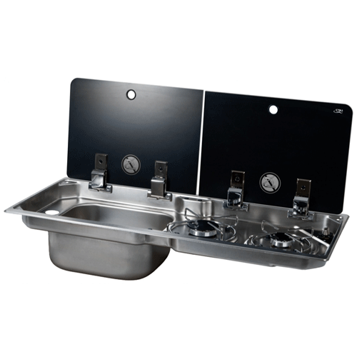 Can FL1922 2 Burner Combi Unit Sinks (Various)