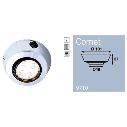 Clearance - Comet 36Smd With Switch - Matt Silver