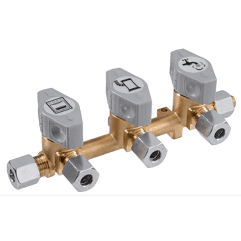 GOK 3 Way Manifold/Isolator Valve 8MM
