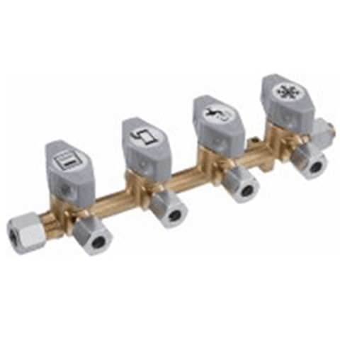 GOK 4 Way Manifold/Isolator Valve 8MM