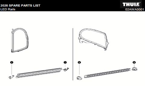 LED Rails Spare Parts