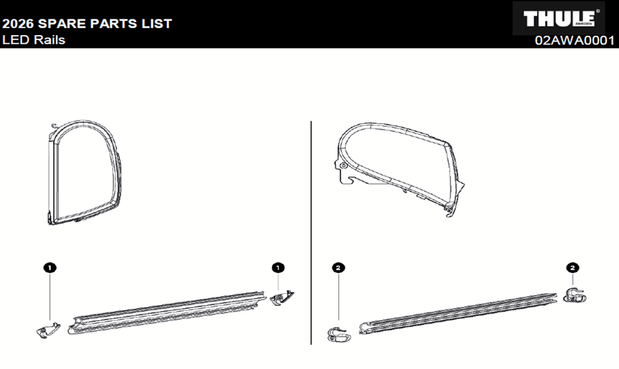 LED Rails Spare Parts