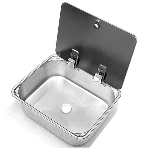 LR1375 Rectangular Sink C/W Glass Lid