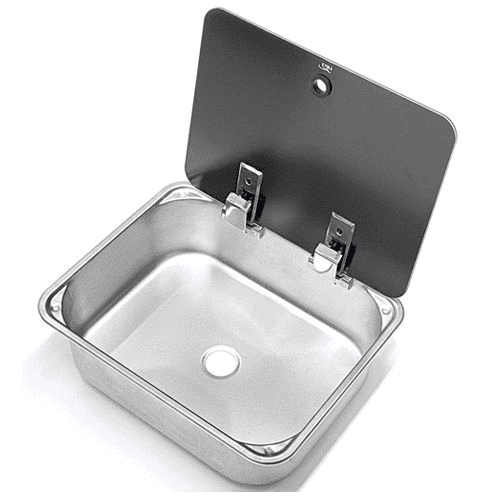 LR1375 Rectangular Sink C/W Glass Lid