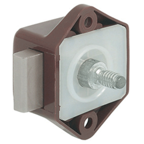 Mini Lock, Brown, For Push Button System
