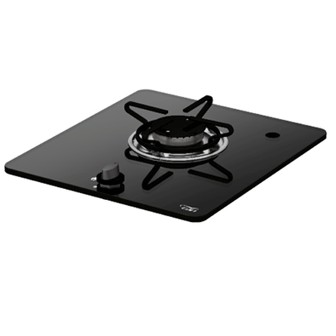 PV1320S 1 Burner Gas Hob, Glass Surface