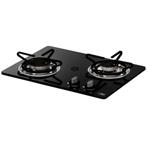 PV1351S 2 Burner Gas Hob, Glass Surface