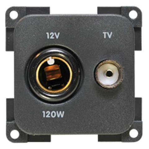Standard 12V Socket + TV Aerial Socket