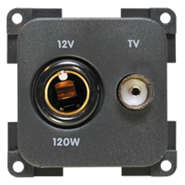 Standard 12V Socket + TV Aerial Socket
