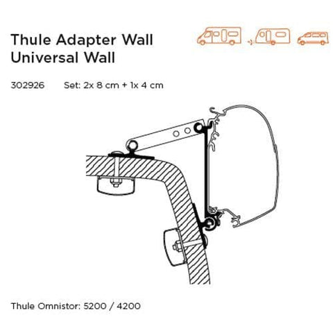 Thule Adapter Universal For Wall Awning