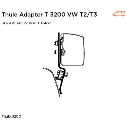 Thule Adapter VW T2/T3 - 3200 Only