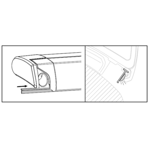 Thule LED Mounting Rail To 6300/6200/9200